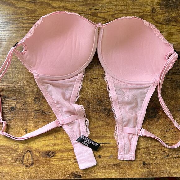 Victoria’s Secret Pink Floral Lacey Push Up Bra - Picture 9 of 11